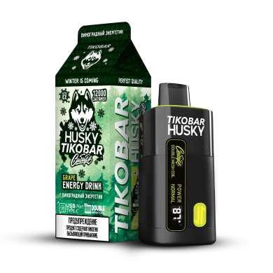  HUSKY x TIKOBAR 12000 (STRONG) 40 - GRAPE ENERGY DRINK